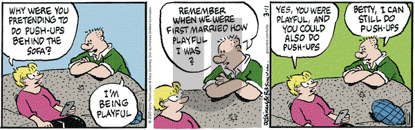 Betty on Tuesday March 11, 2025 Comic Strip