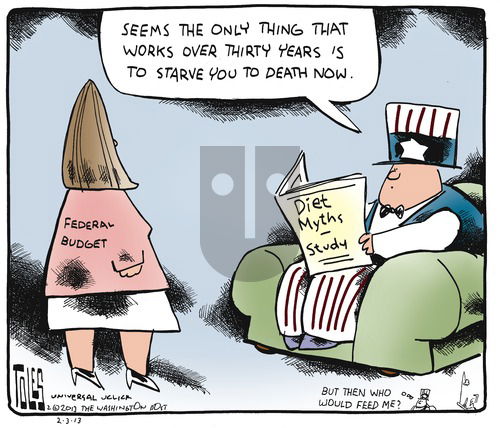 Tom Toles on Sunday February 3, 2013 Comic Strip