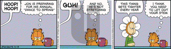 Garfield on Monday March 19, 2018 Comic Strip