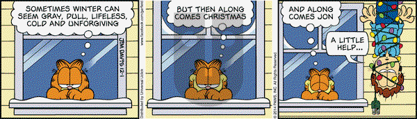 Garfield on Monday December 1, 2014 Comic Strip