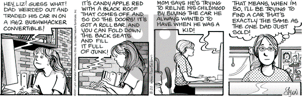 For Better or For Worse on Monday August 20, 2001 Comic Strip