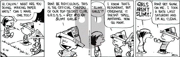Calvin and Hobbes - Thursday May 18, 1989 Comic Strip