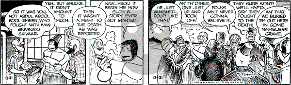 Alley Oop on Friday December 21, 1956 Comic Strip