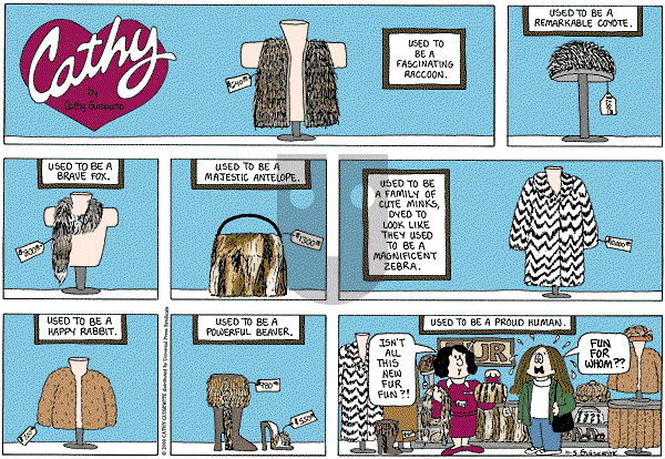 Cathy Classics - Sunday November 5, 2000 Comic Strip