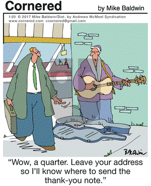 Cornered on Monday January 23, 2017 Comic Strip