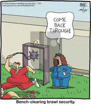 In the Bleachers on Tuesday July 24, 2018 Comic Strip