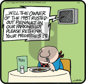 Ziggy on Friday April 3, 2015 Comic Strip
