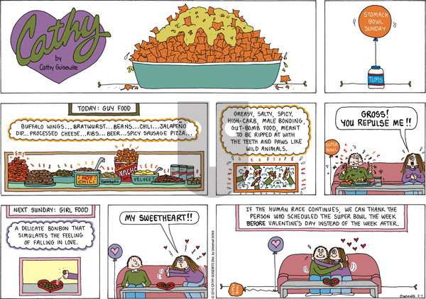 Cathy Classics on Sunday February 7, 2010 Comic Strip