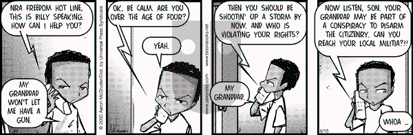 The Boondocks on Saturday March 29, 2025 Comic Strip