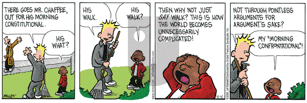 Frazz on Monday April 4, 2005 Comic Strip