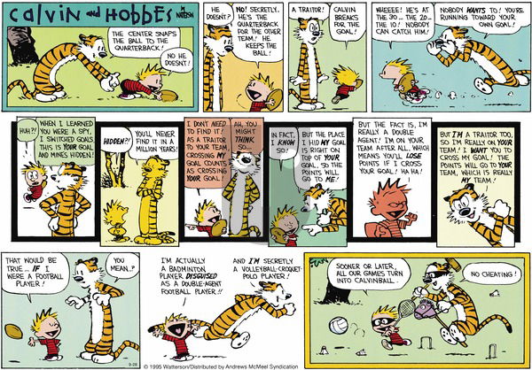 Calvin and Hobbes on Sunday September 28, 2025 Comic Strip