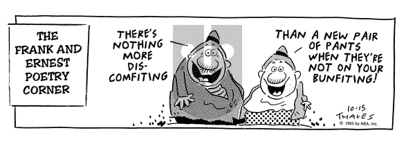 Frank and Ernest - Friday October 15, 1993 Comic Strip