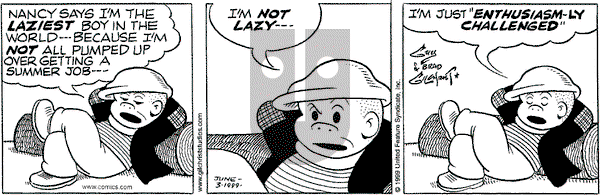 Nancy - Thursday June 3, 1999 Comic Strip