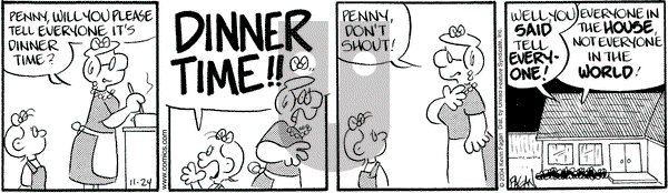 Drabble on Wednesday November 24, 2004 Comic Strip