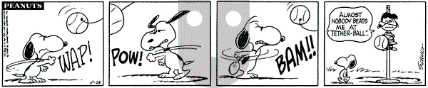 Peanuts on Wednesday May 28, 1969 Comic Strip
