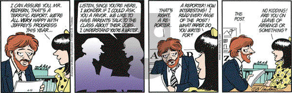 Doonesbury on Thursday April 19, 2018 Comic Strip