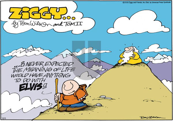 Ziggy on Sunday October 5, 2008 Comic Strip