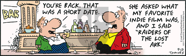 Frank and Ernest on Friday September 15, 2017 Comic Strip