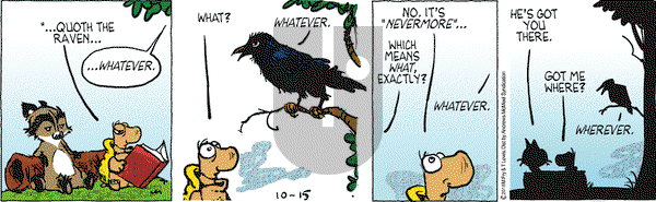 Over the Hedge on Monday October 15, 2018 Comic Strip