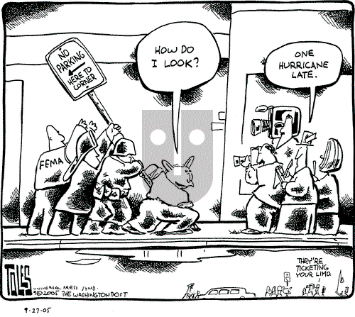 Tom Toles on Tuesday September 27, 2005 Comic Strip