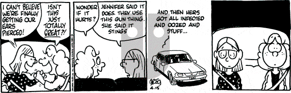 Luann on Saturday April 15, 1989 Comic Strip