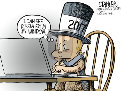 Jeff Stahler on Sunday January 1, 2017 Comic Strip