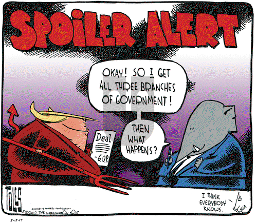 Tom Toles on Monday May 15, 2017 Comic Strip