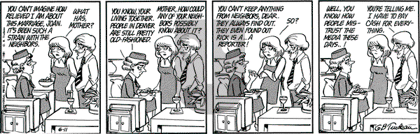 Doonesbury on Thursday June 11, 1981 Comic Strip