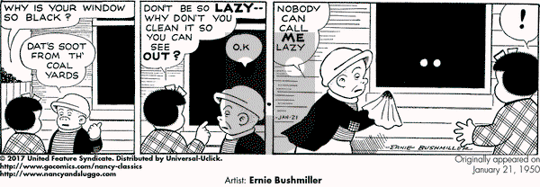 Nancy Classics on Saturday January 21, 2017 Comic Strip