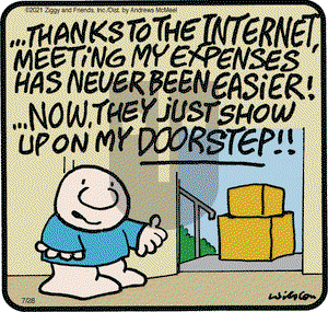 Ziggy on Wednesday July 28, 2021 Comic Strip