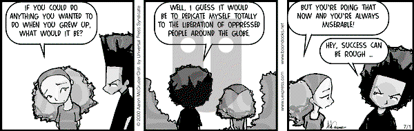 The Boondocks on Saturday February 2, 2008 Comic Strip