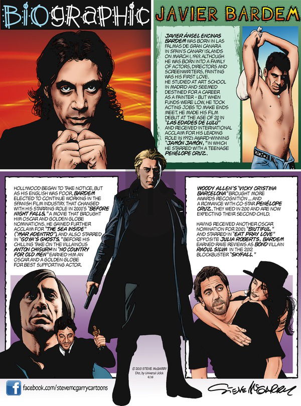Biographic on Sunday April 14, 2013 Comic Strip
