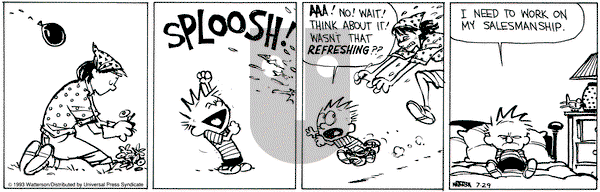 Calvin and Hobbes on Thursday July 29, 1993 Comic Strip
