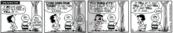 Peanuts on Tuesday April 17, 1956 Comic Strip