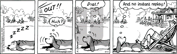 Fred Basset on Saturday August 10, 2002 Comic Strip