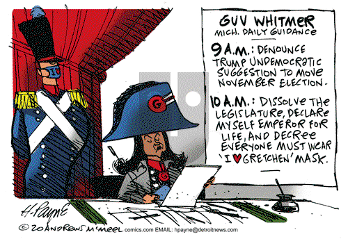 Henry Payne on Tuesday August 4, 2020 Comic Strip