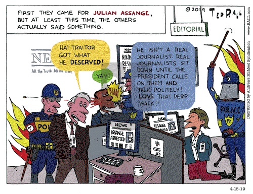 Ted Rall on Tuesday April 16, 2019 Comic Strip