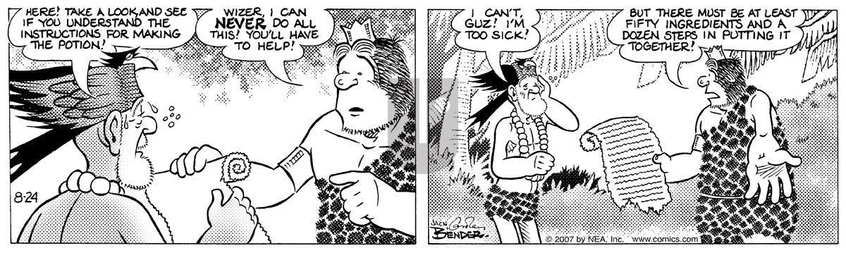 Alley Oop - Friday August 24, 2007 Comic Strip
