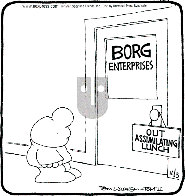 Ziggy - Monday November 3, 1997 Comic Strip