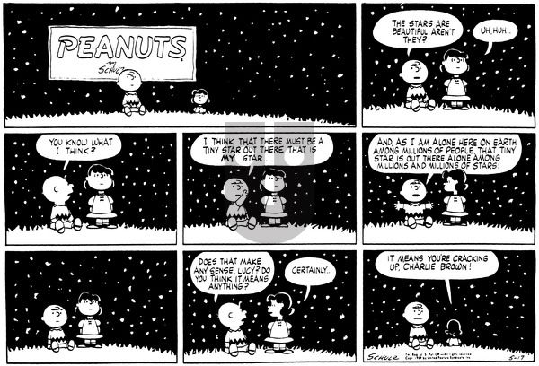 Peanuts on Sunday May 17, 1959 Comic Strip