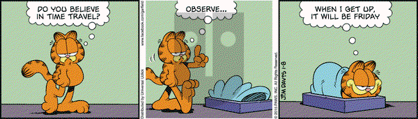 Garfield on Thursday January 8, 2015 Comic Strip