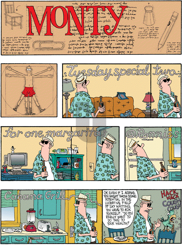 Monty on Sunday August 21, 2011 Comic Strip