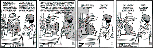 Doonesbury on Tuesday June 25, 1985 Comic Strip