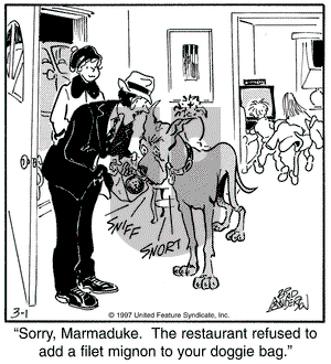 Marmaduke on Thursday January 8, 1998 Comic Strip