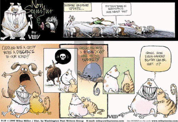 Non Sequitur on Sunday September 19, 1999 Comic Strip