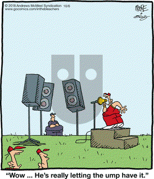 In the Bleachers on Saturday October 6, 2018 Comic Strip