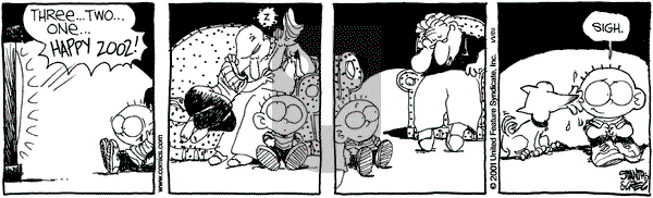 The Buckets on Tuesday January 1, 2002 Comic Strip