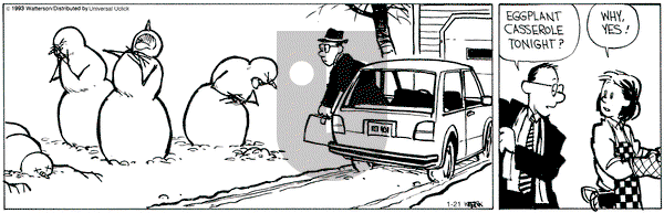 Calvin and Hobbes - Monday January 21, 2013 Comic Strip