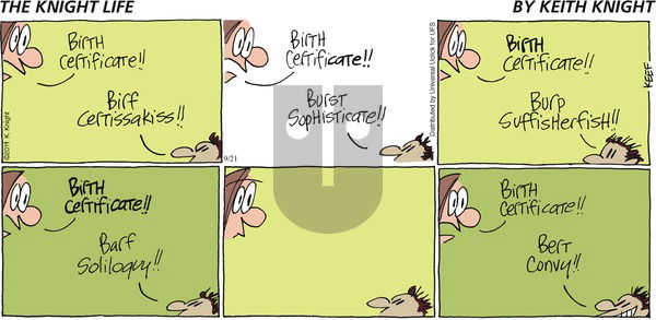 The Knight Life on Sunday September 21, 2014 Comic Strip