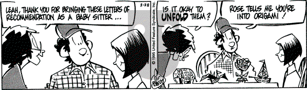 Rose is Rose on Tuesday February 28, 1995 Comic Strip